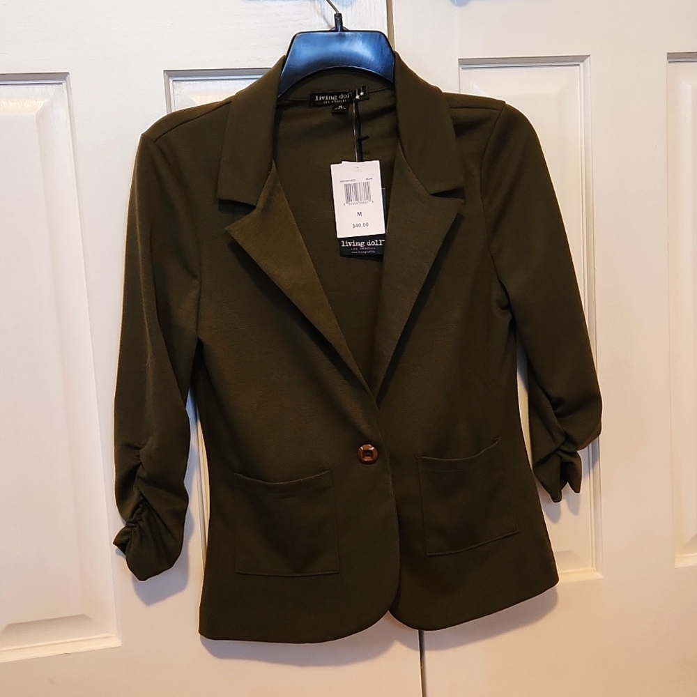 Living Doll olive jacket NWT